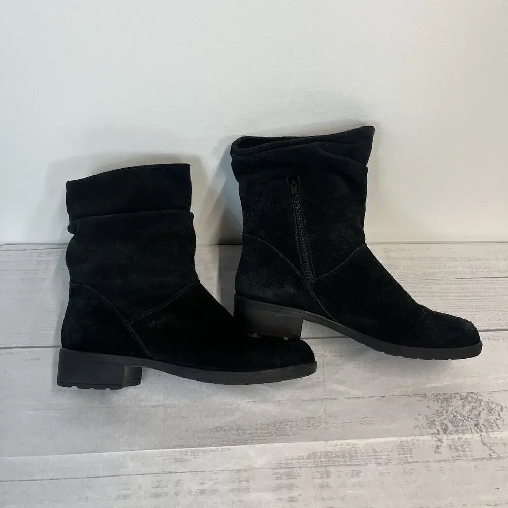 Martino Canadian Suede Leather Slouch Boots Women's 9M Winter Outdoor Ski Lodge